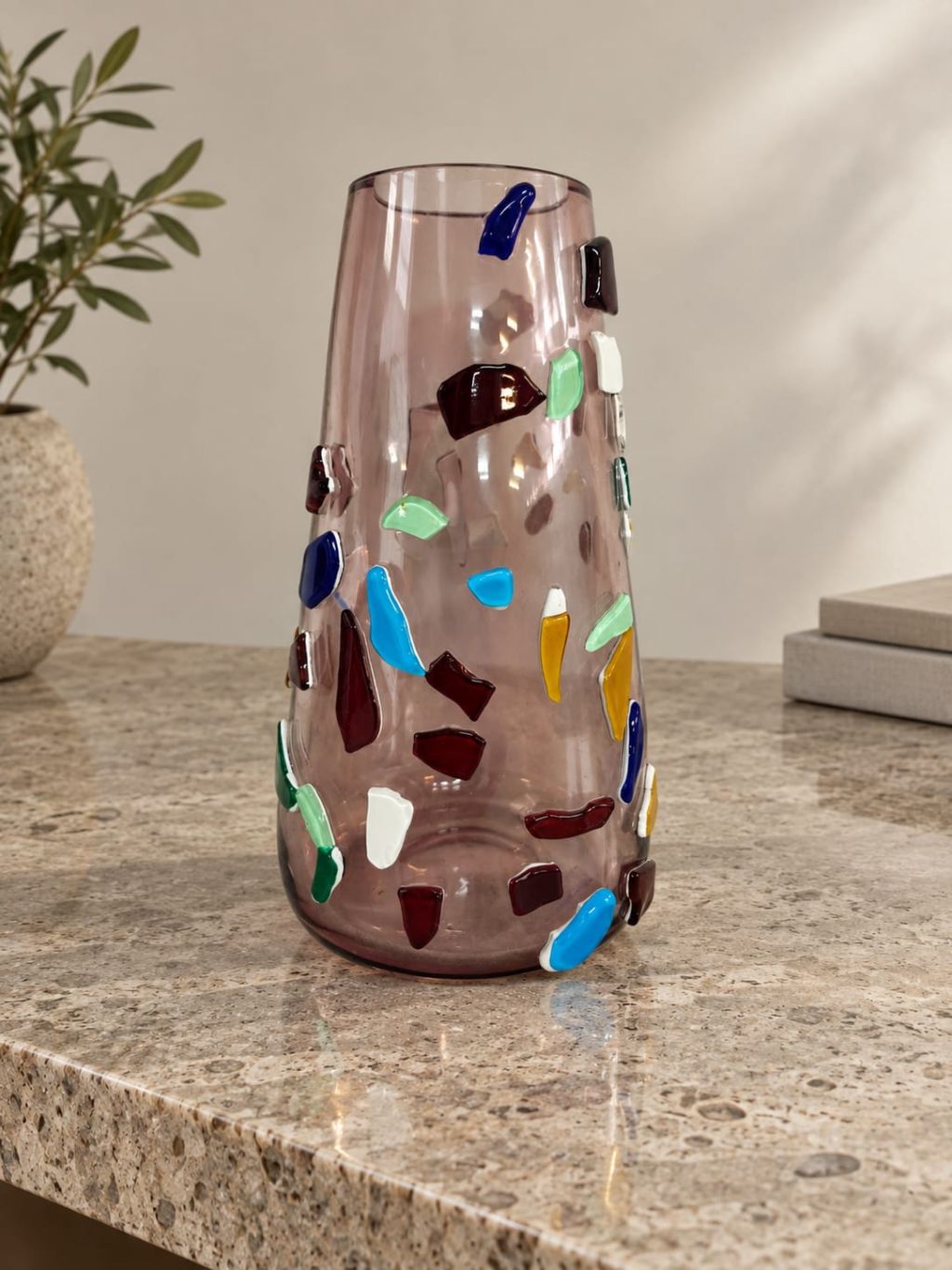VASO DI MURANO V.NASON MOD.ARLECCHINO  DA COLLEZIONE UNICO PEZZO