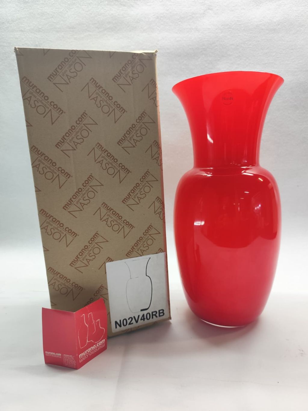 VASO MAXI OPALINI DI MURANO V.NASON N02V40 RB